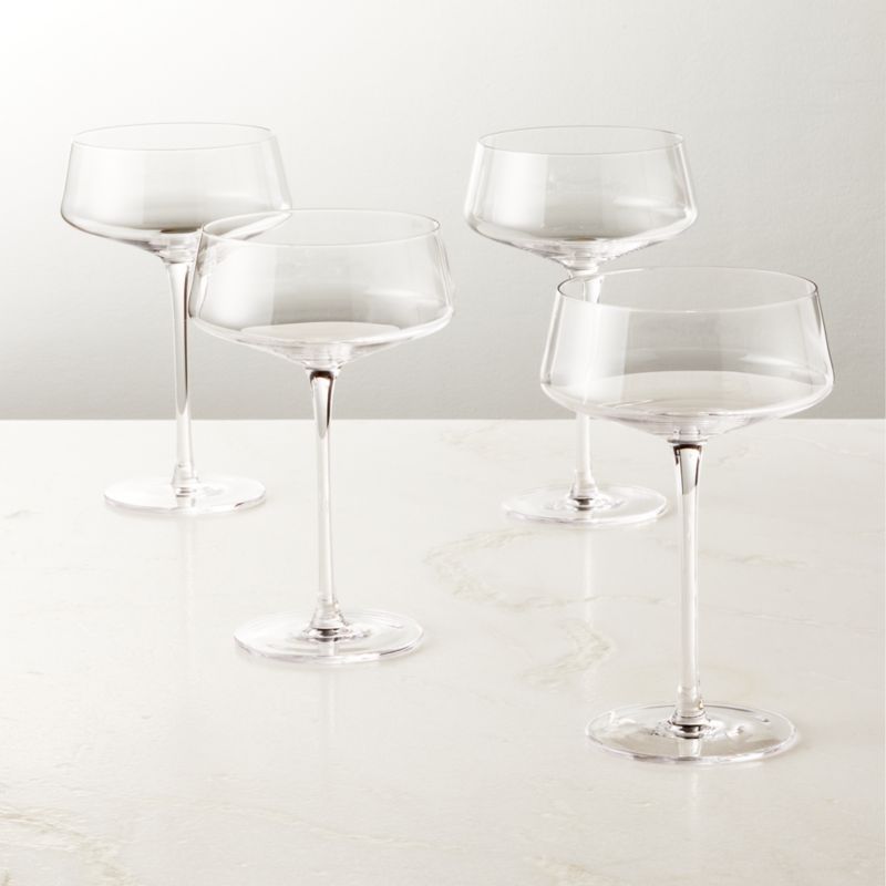 Muse Coupe Cocktail Glass Set of 4 + Reviews | CB2 | CB2