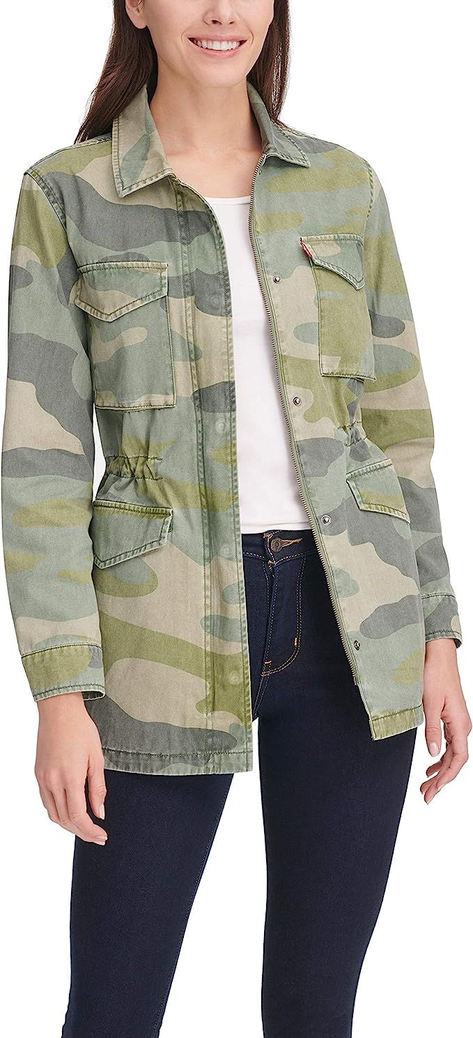 Levi's Women's Lightweight Parachute Cotton Military Jacket (Standard & Plus Sizes) | Amazon (US)