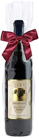 Purple Q Crafts Clear Cellophane Bags For Wine Bottles 6" x 18" Wine Gift Cello Bags With 50 Gold... | Amazon (US)