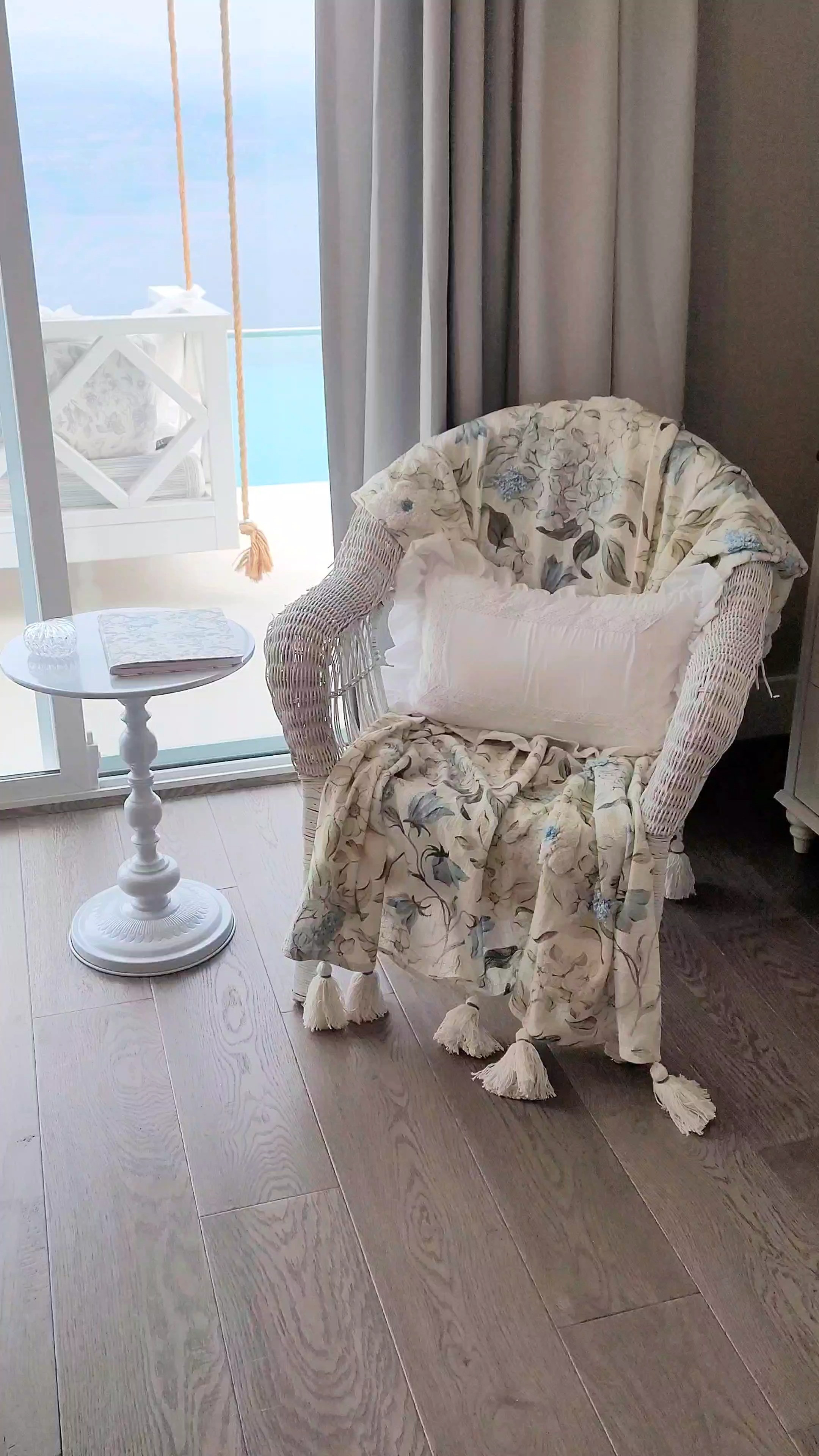 This sweet little table is perfect for a reading nook or a journaling space.  You won't believe it but it is only $29.99!!!  It was super easy to put together and is absolutely the perfect finishing touch to our master bedroom refresh. 

 #LTKHome #LTKFindsUnder50 #LTKStyleTip