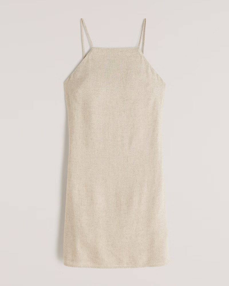 Open Back Slip Mini Dress | Abercrombie & Fitch (US)