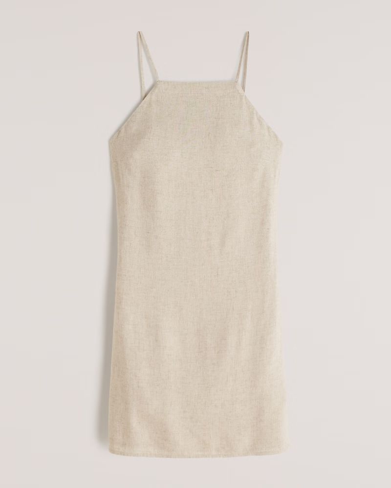 Open Back Slip Mini Dress | Abercrombie & Fitch (US)