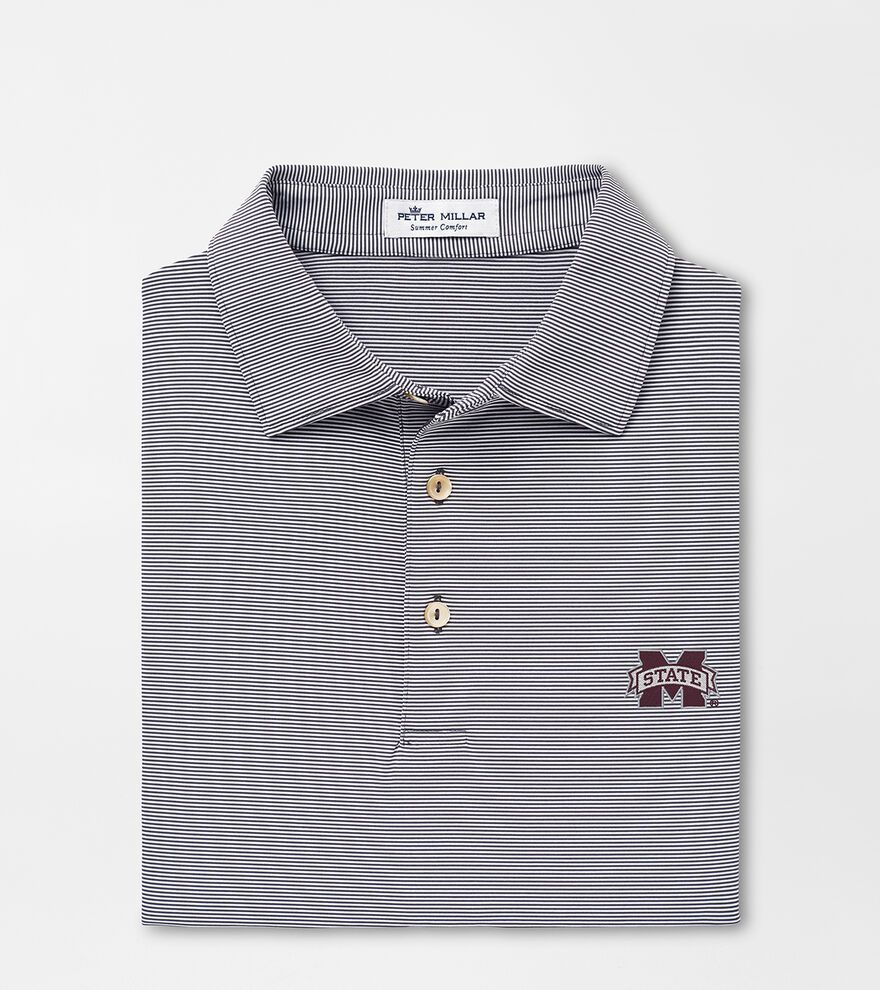 Mississippi State Jubilee Stripe Performance Polo | Peter Millar