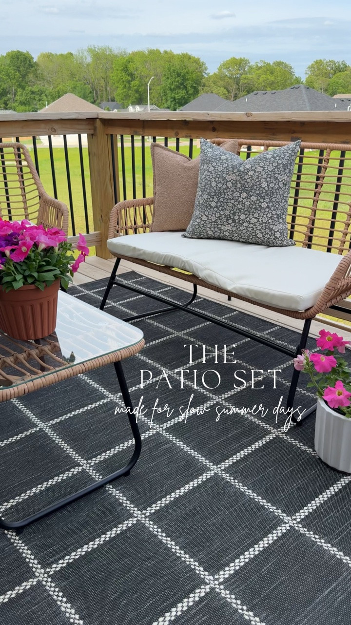 🚨 SALE ALERT 🚨 Only $130!!!

This set comes with 2 chairs, a loveseat, and matching coffee table, and it completely transformed the space without feeling overcrowded. I love the woven detail mixed with the black frame for that relaxed but elevated look, and the removable seat cushions make it easy to keep clean and comfortable for everyday use.

#LTKHome #LTKSaleAlert