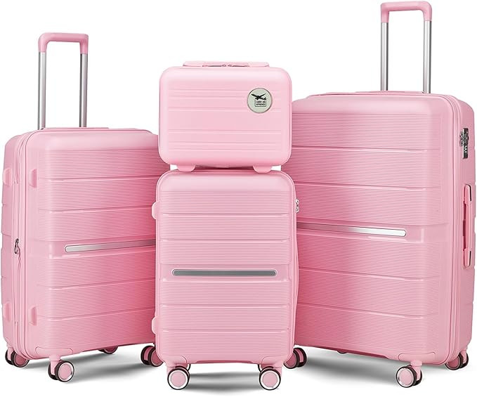 4-Piece Hardshell Luggage Set with TSA Locks, Expandable Suitcases and Silent Spinner Wheels - Vi... | Amazon (US)