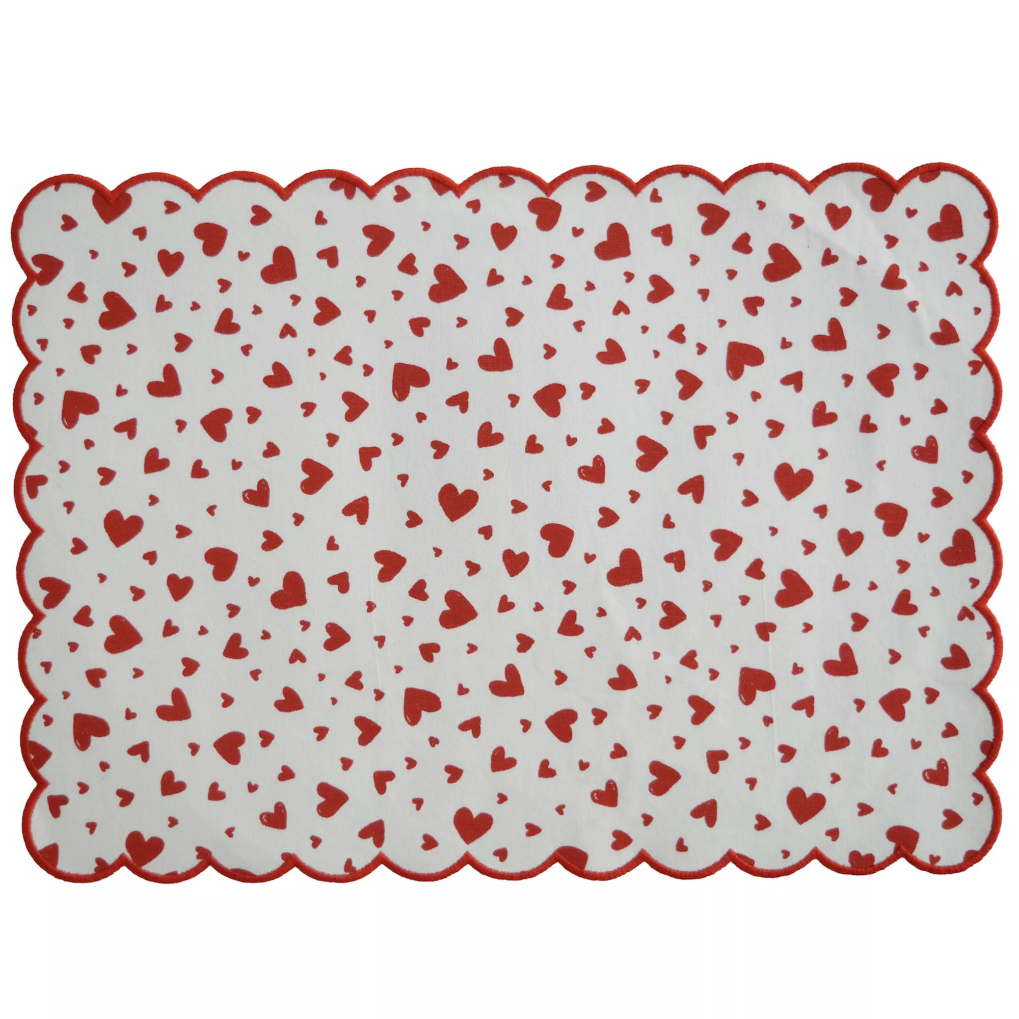 Celebrate Together™ Valentine's Day Scallop Edge Hearts Placemat | Kohl's