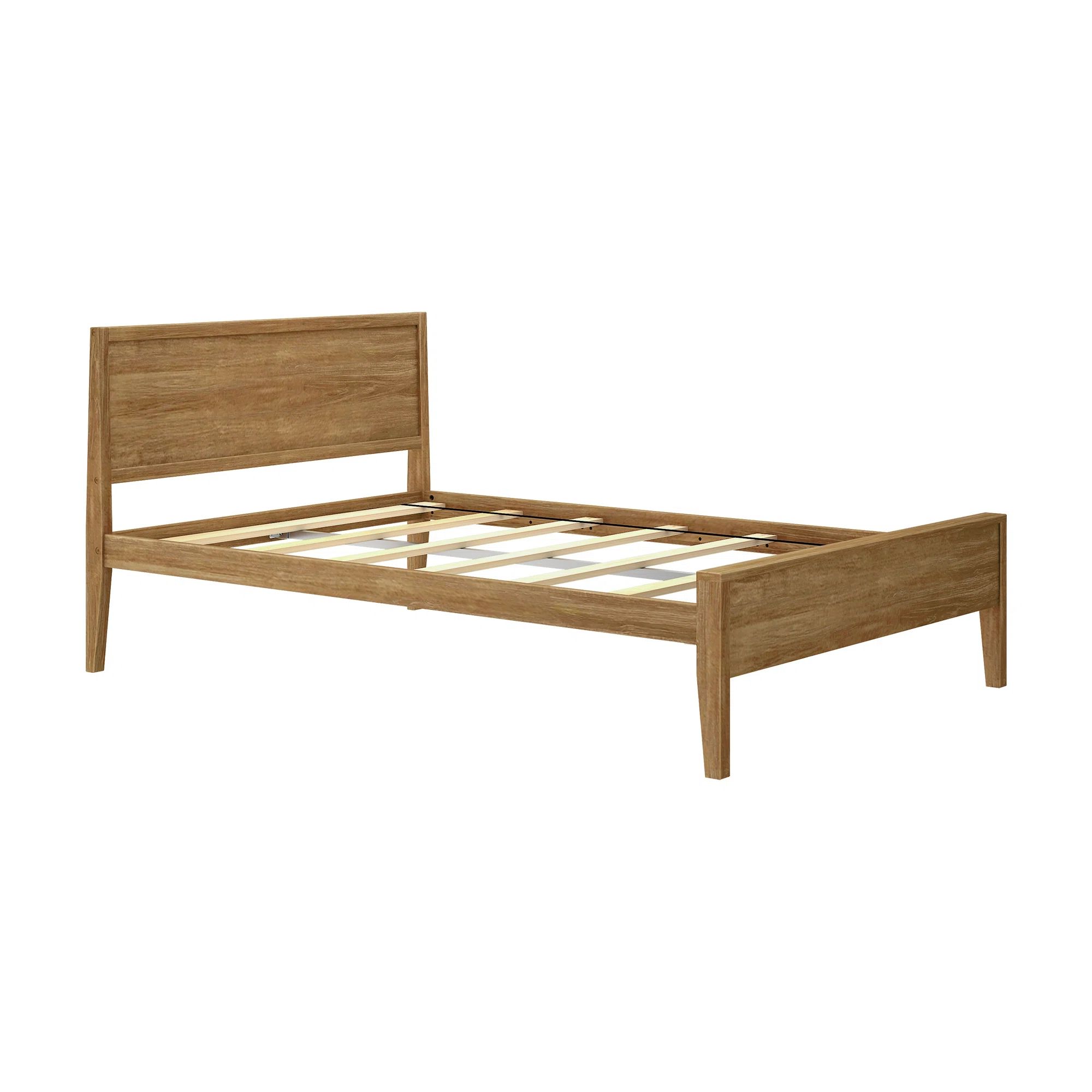 Aileana Solid Wood Panel Bed | Wayfair North America