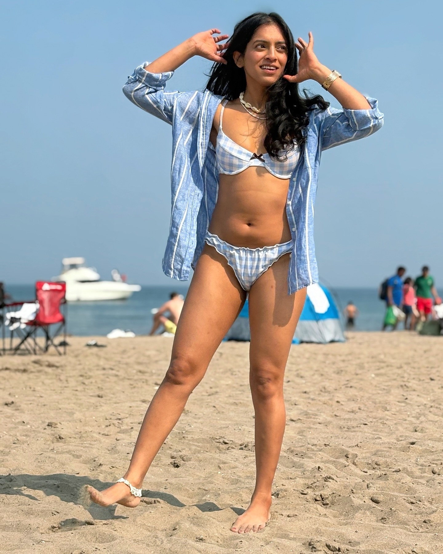 If I wish for perfect weather all year long and I am granted the wish, I will not value the weather as much as I do when it turns perfect after a long wait..
.
.
#beachwear #beachweather #bikini #bluebikini #ardenebikini #ardenebabe #beachbody #beachaccessories #bikinicoverup #beachshirt #linenshirt #beachstyle #bikinistyle #bikiniseason #scarboroughbluffs #bluffs #ontario #torontobeaches