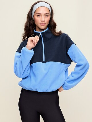 Oversized Half-Zip Performance Fleece Pullover | Old Navy (CA)