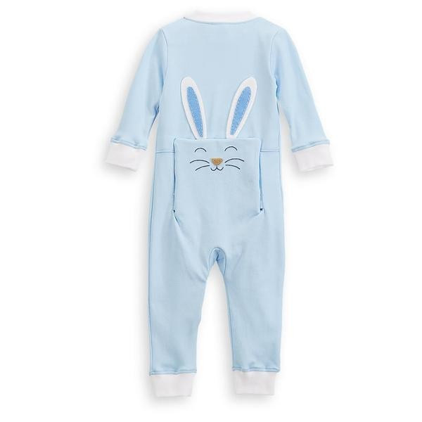 Bunny Pima Zip Front Stretchie | bella bliss 
