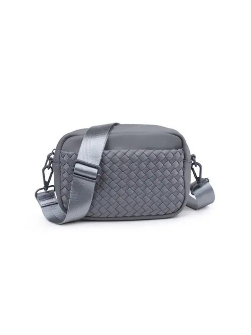Sol and Selene Inspiration - Woven Neoprene Crossbody Bag in Grey at Nordstrom | Nordstrom