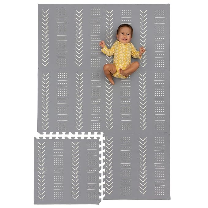 Childlike Behavior Baby Play Mat - Extra Large, Non-Toxic Foam Play Mat with Soft Interlocking Fl... | Amazon (US)