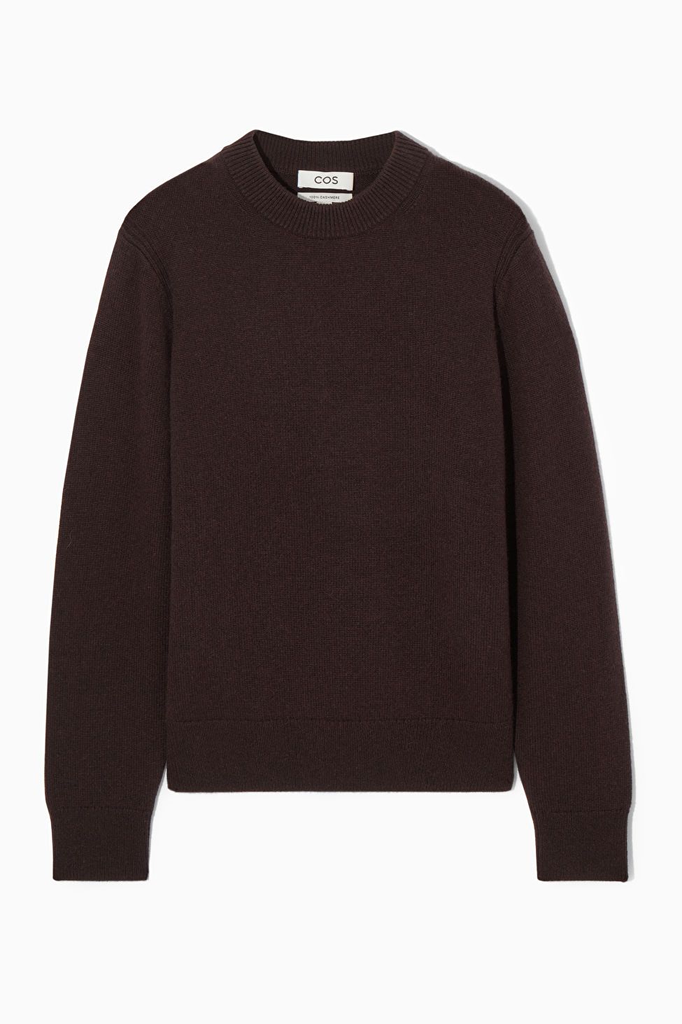 PURE CASHMERE SWEATER - DARK BROWN - Tops - COS | COS (US)