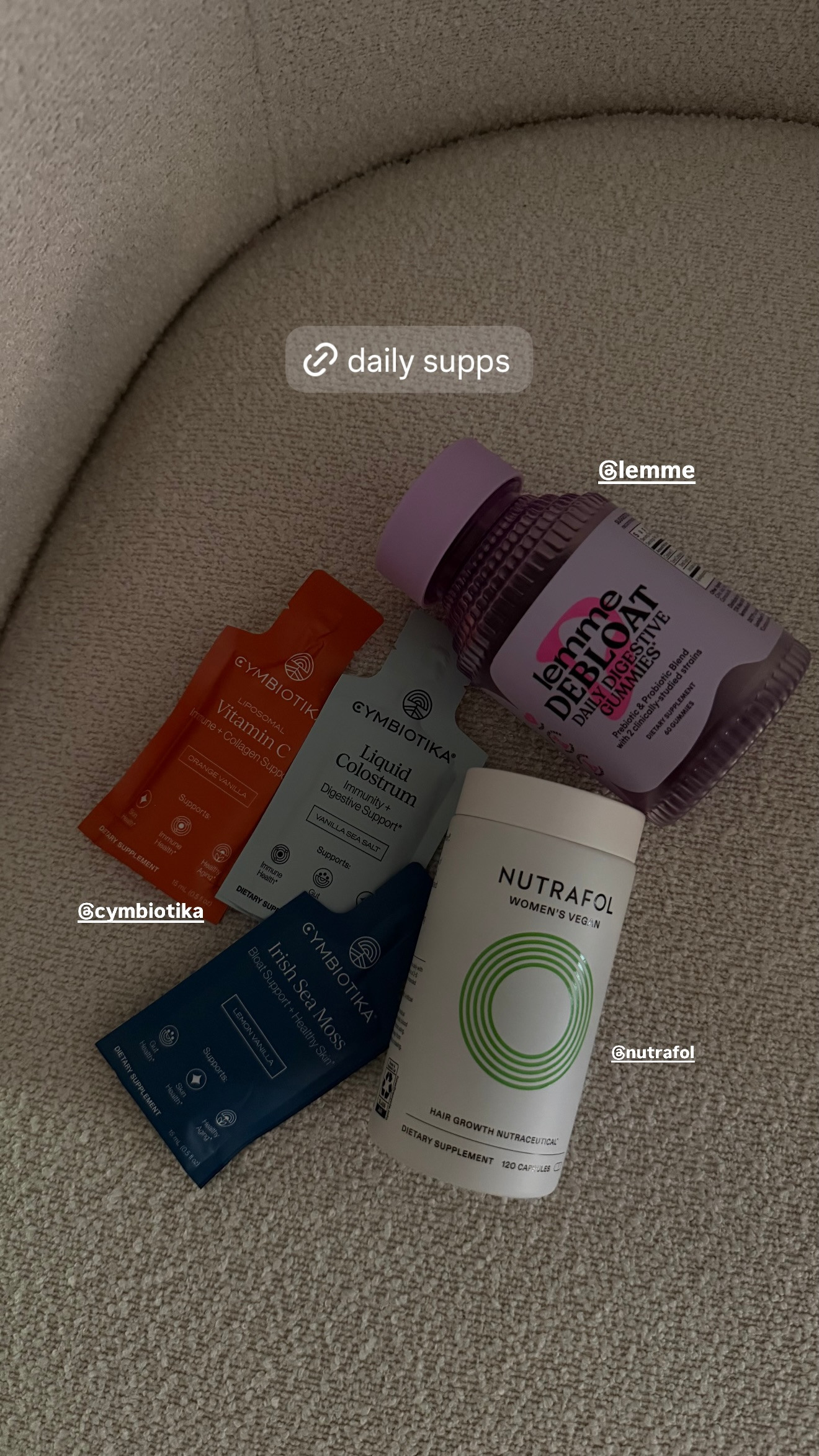 daily supplements! 

 
