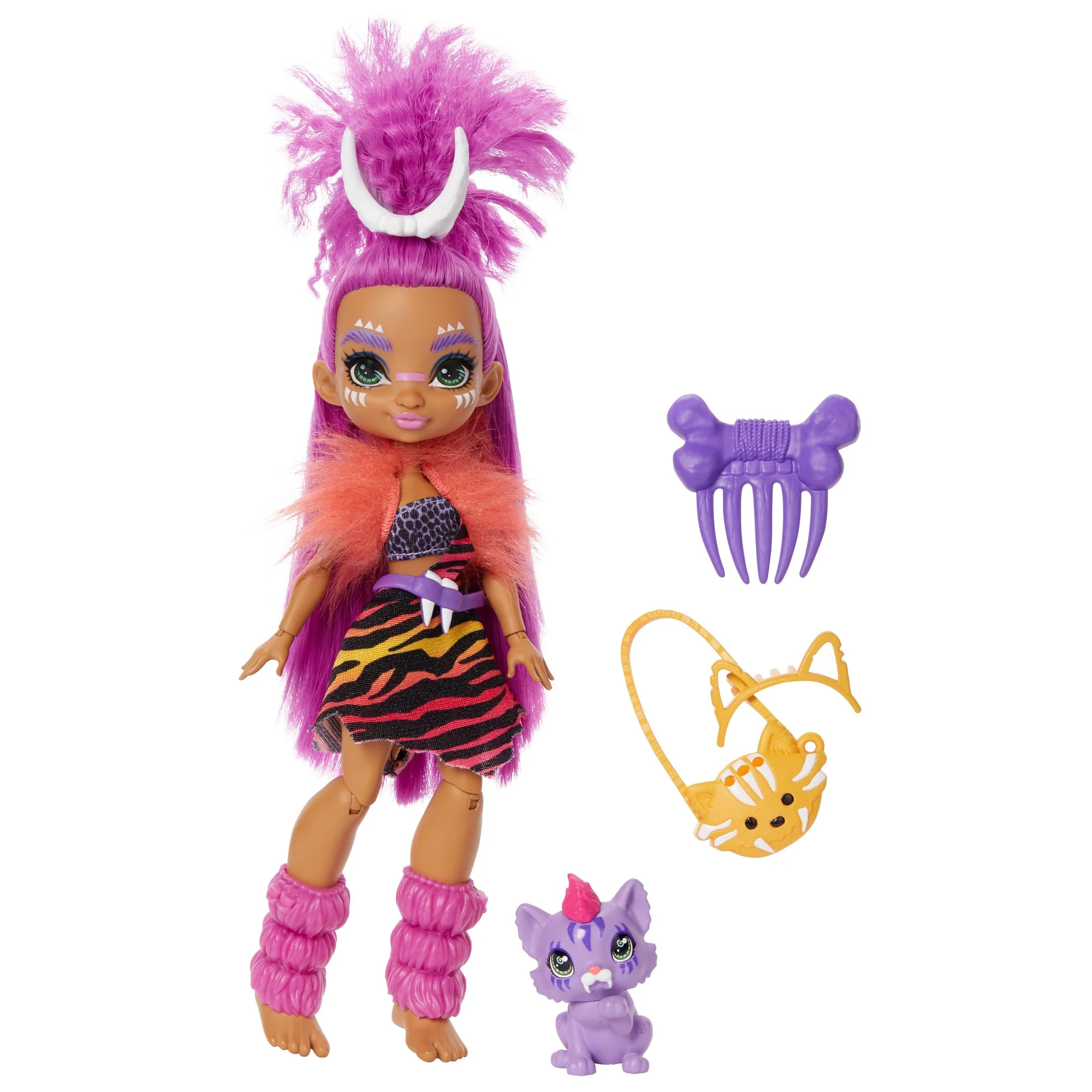 Cave Club Roaralai Doll (8 - 10-Inch) Prehistoric Fashion Doll with Dinosaur Pet | Walmart (US)