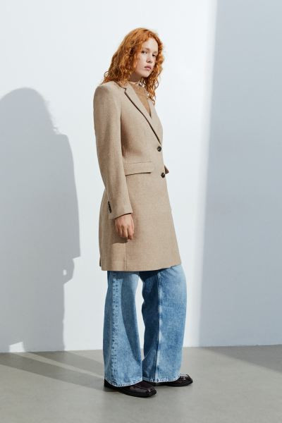 Single-breasted Coat - Beige - Ladies | H&M US | H&M (US + CA)