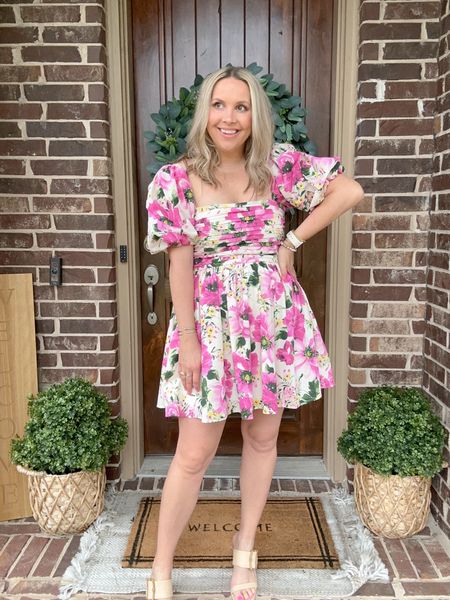 Love this dress from Abercrombie! It’s currently 15% off and I’m wearing a size medium at 4 mi the postpartum. 

Spring dress, sprint outfit, summer outfit, Abercrombie, date night, wedding guest dress 

#LTKStyleTip #LTKFindsUnder100
