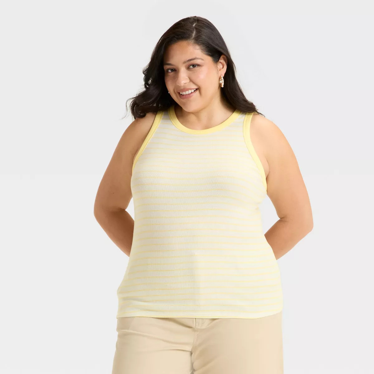 Women's Slim Fit Ribbed Tank Top - A New Day™ | Target