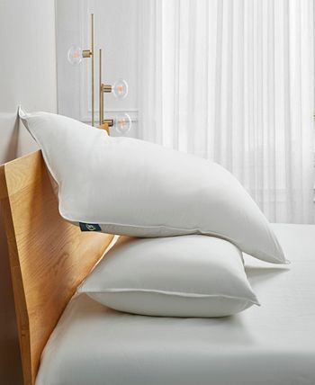 Serta White Goose Feather And Down Fiber Bed Pillow-Back Sleeper - 2 Pack, King & Reviews - Pillo... | Macys (US)