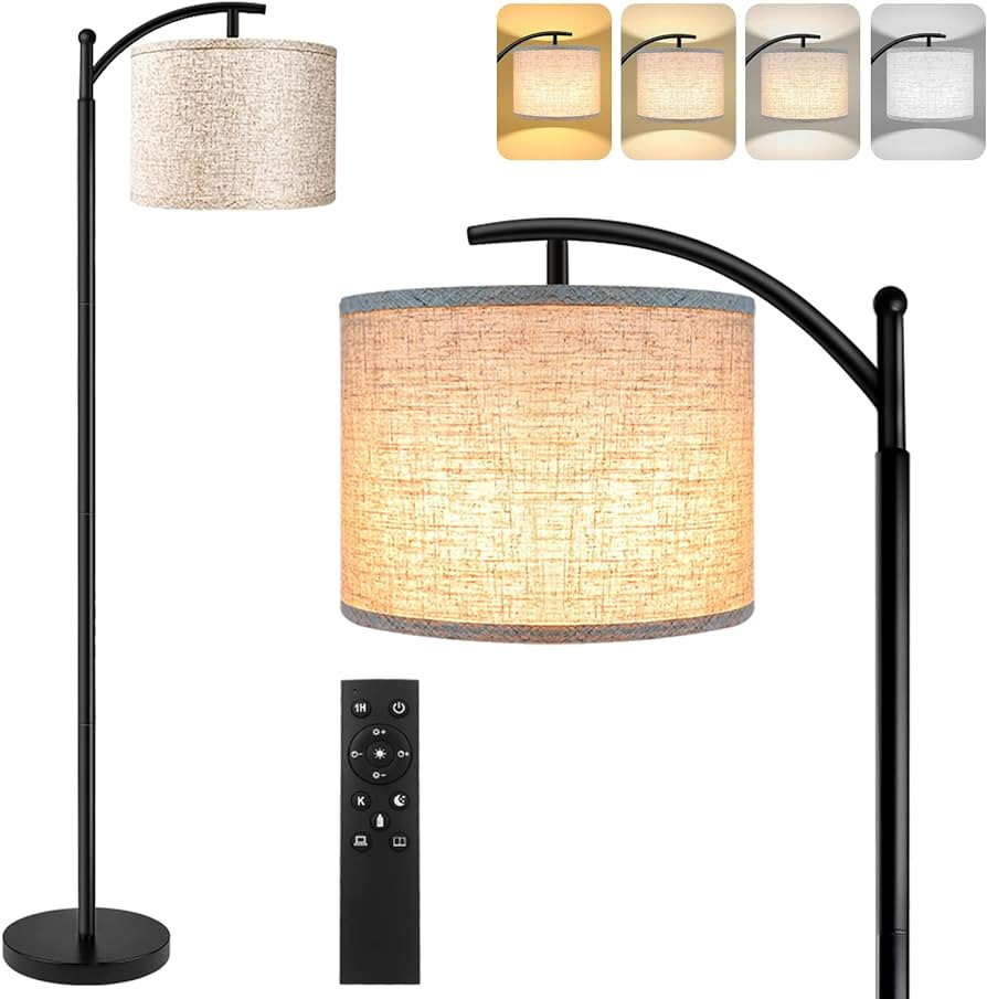 ROTTOGOON Floor Lamp for Living Room, 4 Color Temperature LED Floor Lamp with Remote Control & Fo... | Amazon (US)
