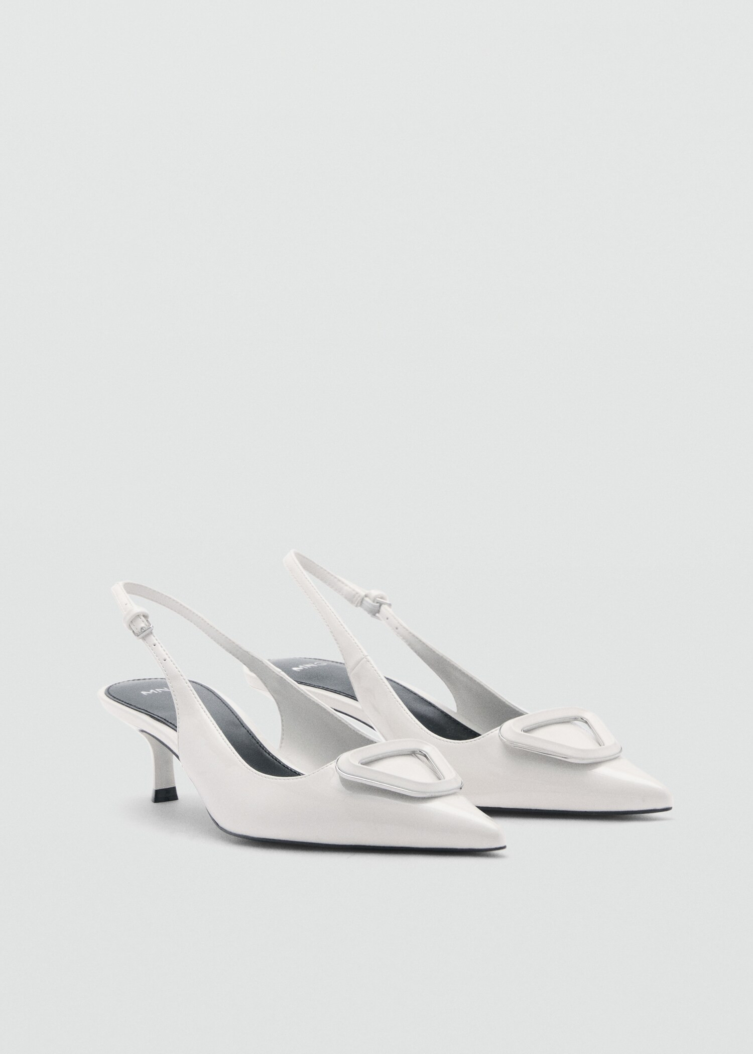Heeled-heeled shoe with detail - Woman | MANGO USA | MANGO (US)