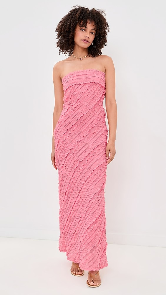 Strapless Ruffled Maxi Dress | Shopbop