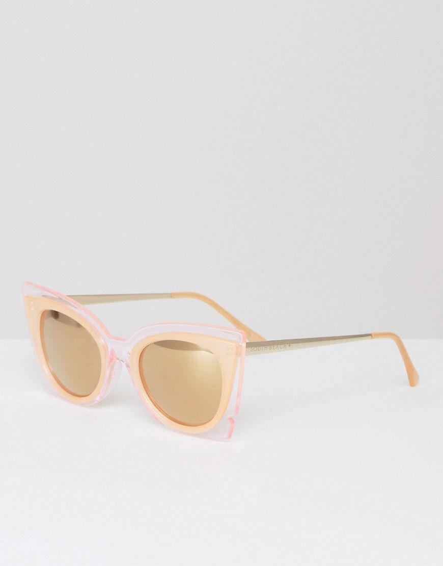 South Beach Oversized Perspex Cateye Sunglasses - Pink | ASOS US