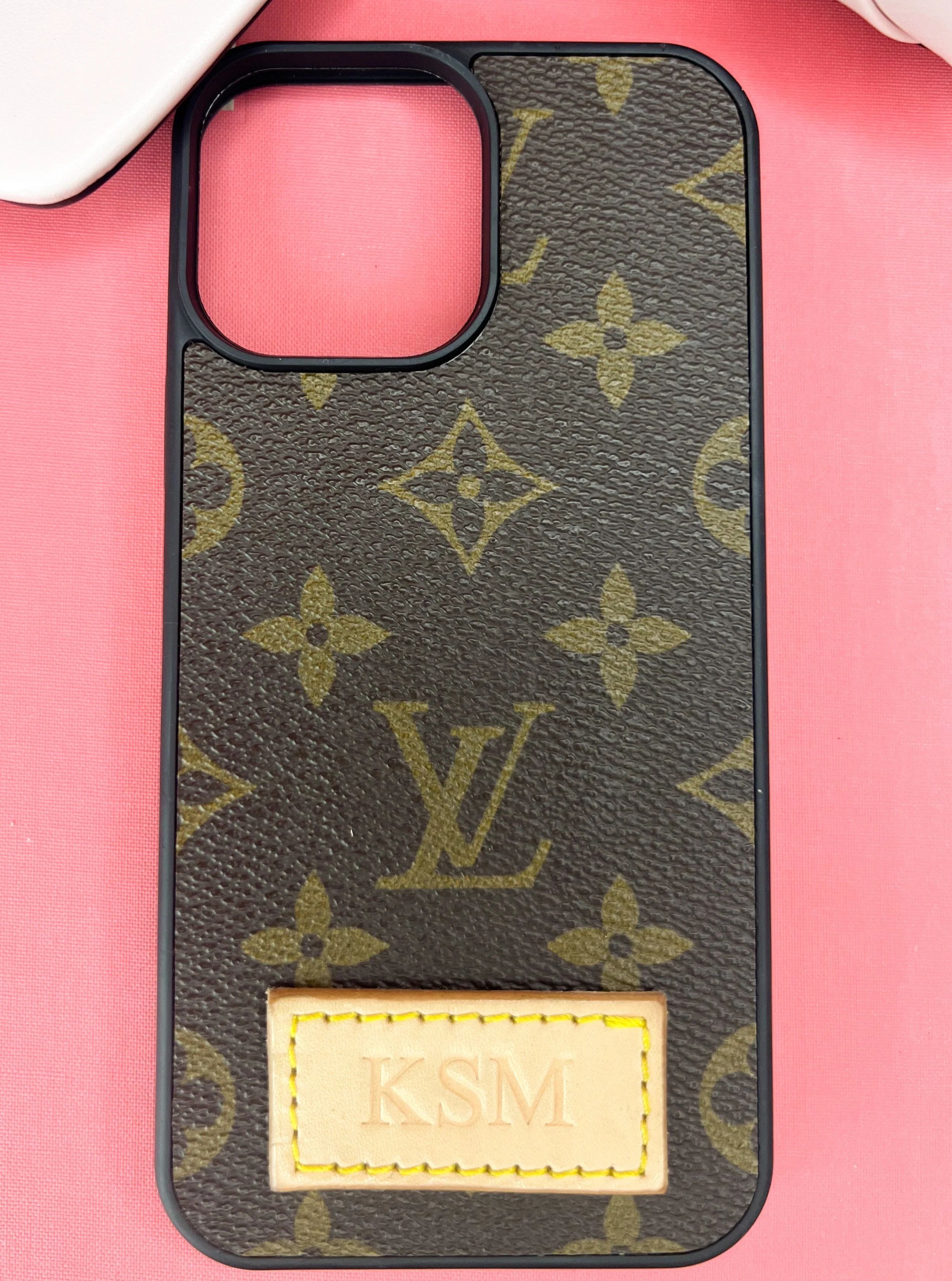 iPhone Case // Upcycled LV With Initials | Michalke Made