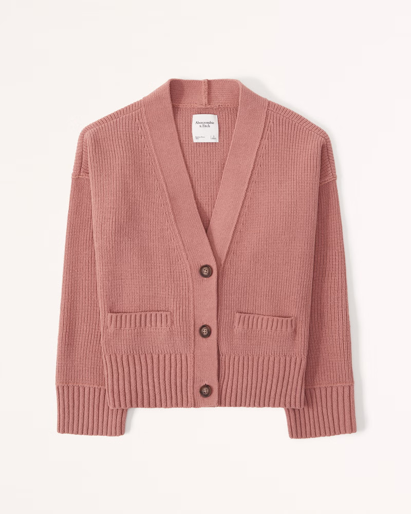 Chenille Mid-Length Cardigan | Abercrombie & Fitch (US)
