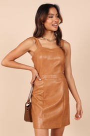 Vander Mini Dress - Camel | Petal & Pup (US)