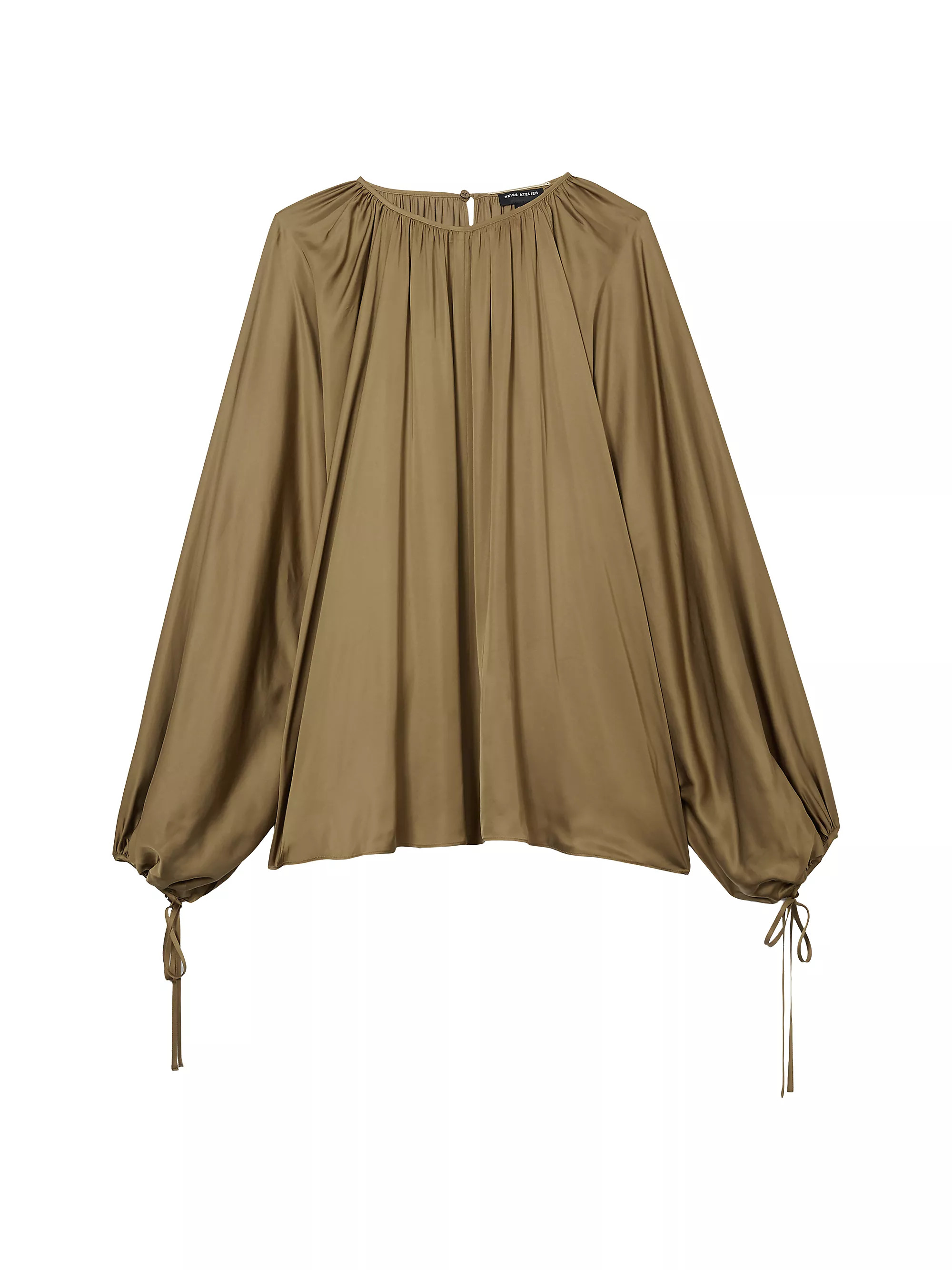 Finley Draped Balloon-Sleeve Blouse | Saks Fifth Avenue