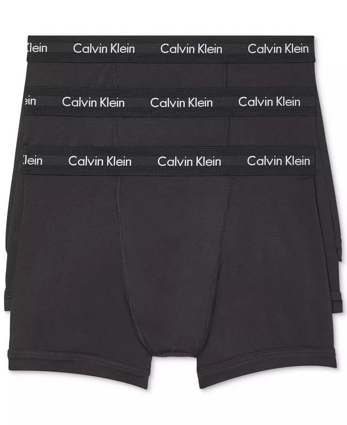 Calvin Klein Men's 3-Pack Cotton Stretch Boxer Briefs  & Reviews - Underwear & Socks - Men - Macy... | Macys (US)