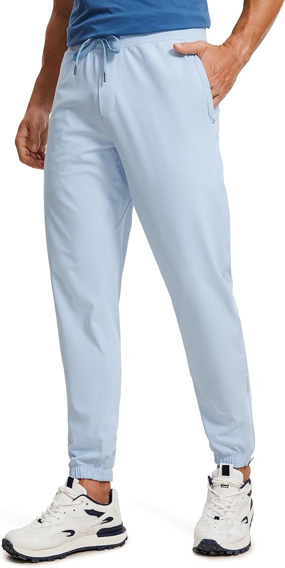 CRZ YOGA Mens 4-Way Stretch Golf Joggers with Pockets 28''/30"/32" - Work Sweatpants Track Gym Athle | Amazon (US)