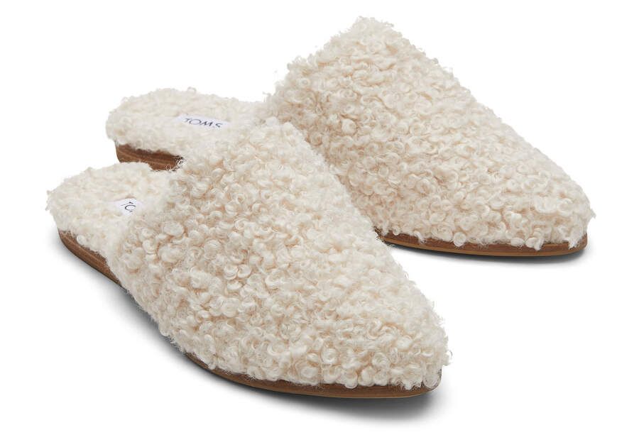 Women's Cream Jade Faux Sherling Flat | TOMS | TOMS (US)