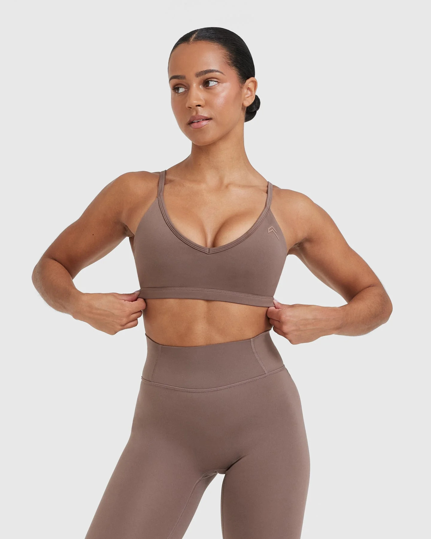 Timeless Strappy Bralette 
 Cool Brown | Oner Active (UK / US)
