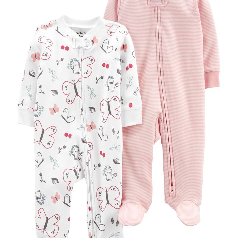 2-Pack Zip-Up Cotton Sleep & Plays | Carter's