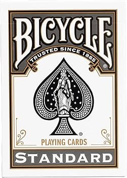 Bicycle Black Playing Cards, Standard Index, 1 Deck | Amazon (US)