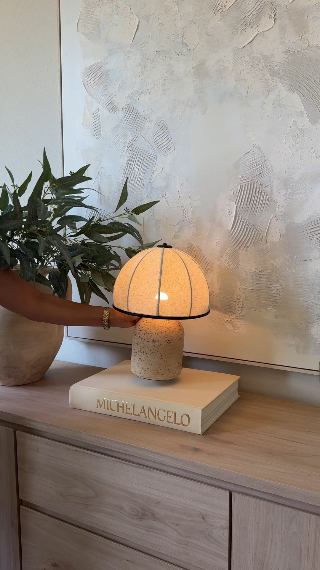 This Walmart lamp is SO chic. 🤎 The stone-look base gives it that high-end, designer feel I love—very Pottery Barn, without the Pottery Barn price tag. Such a good find for a modern organic, elevated home. Linking it here! ✨

#LTKHome #LTKSeasonal
