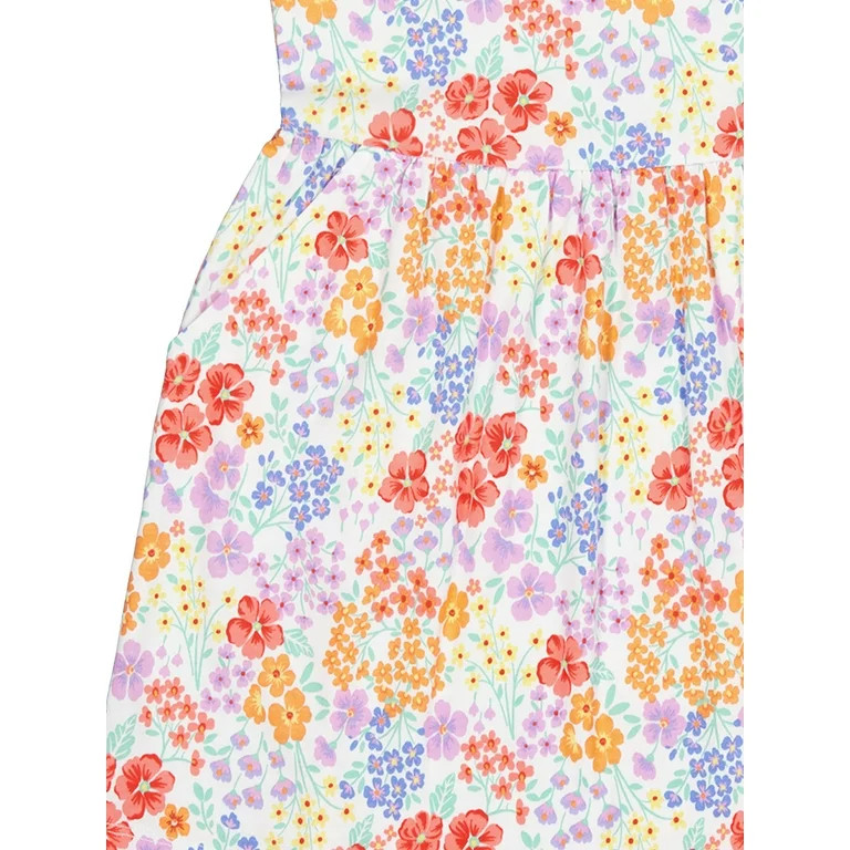 Wonder Nation Girls Short Sleeve Play Dress, Sizes 4-18 & Plus | Walmart (US)