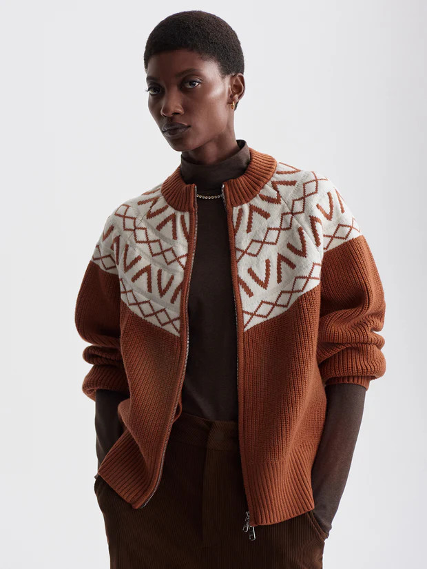 Alys Fairisle Knit Jacket | Varley UK | Varley UK