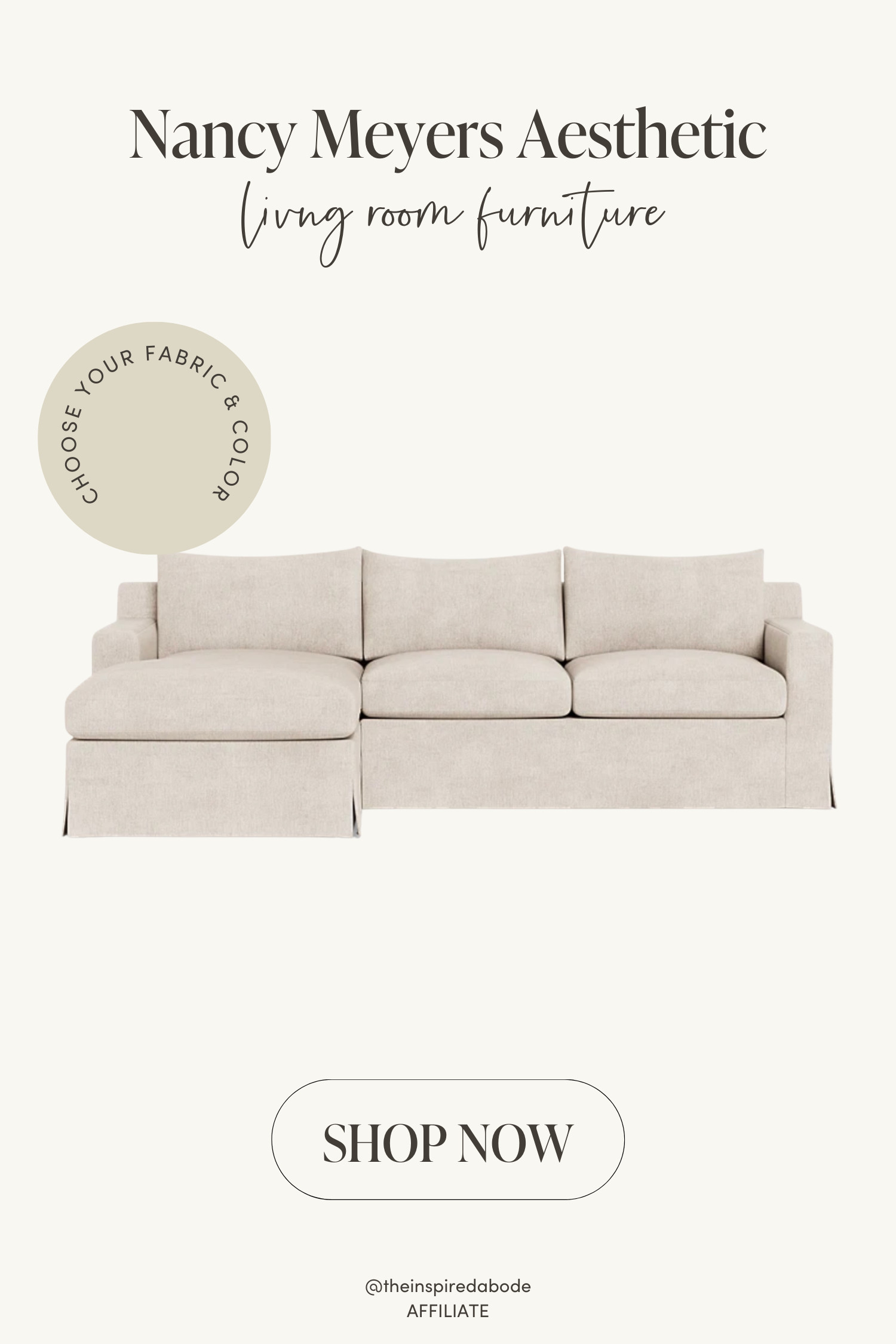 This slipcovered chaise sectional is my dream cozy corner – modern comfort that looks impeccably elegant. Perfect for lazy Sundays or movie marathons (hint, hint: a Nancy Meyers movie!) with your favorite coffee & candle 🤍 

 #LTKHome