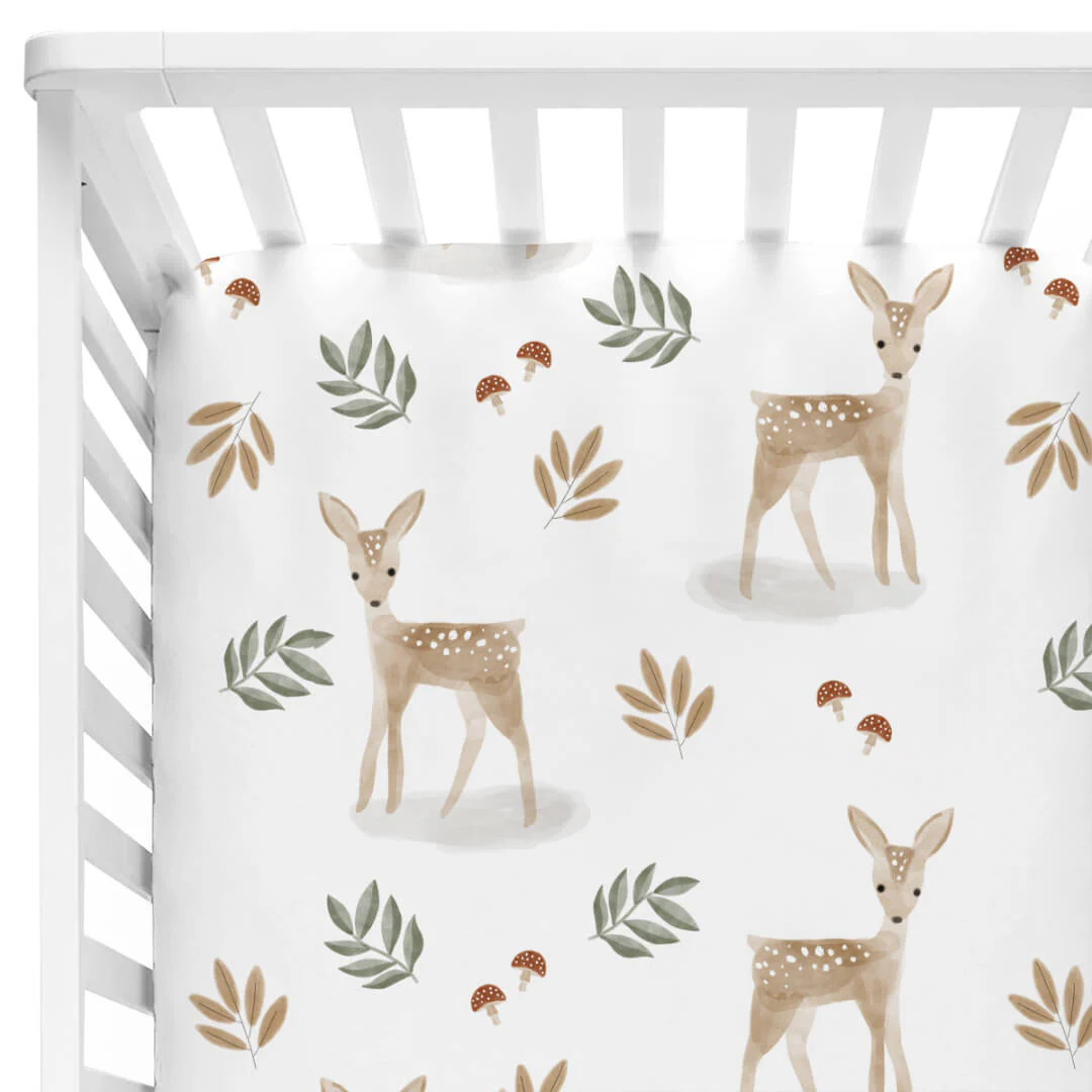 Finley's Fawn Crib Sheet | Caden Lane