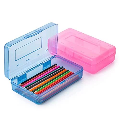 Mr. Pen - Pencil Box, 2 Pack, Assorted Color, Pencil Case for Kids, Pencil Box for Kids, Plastic ... | Walmart (US)