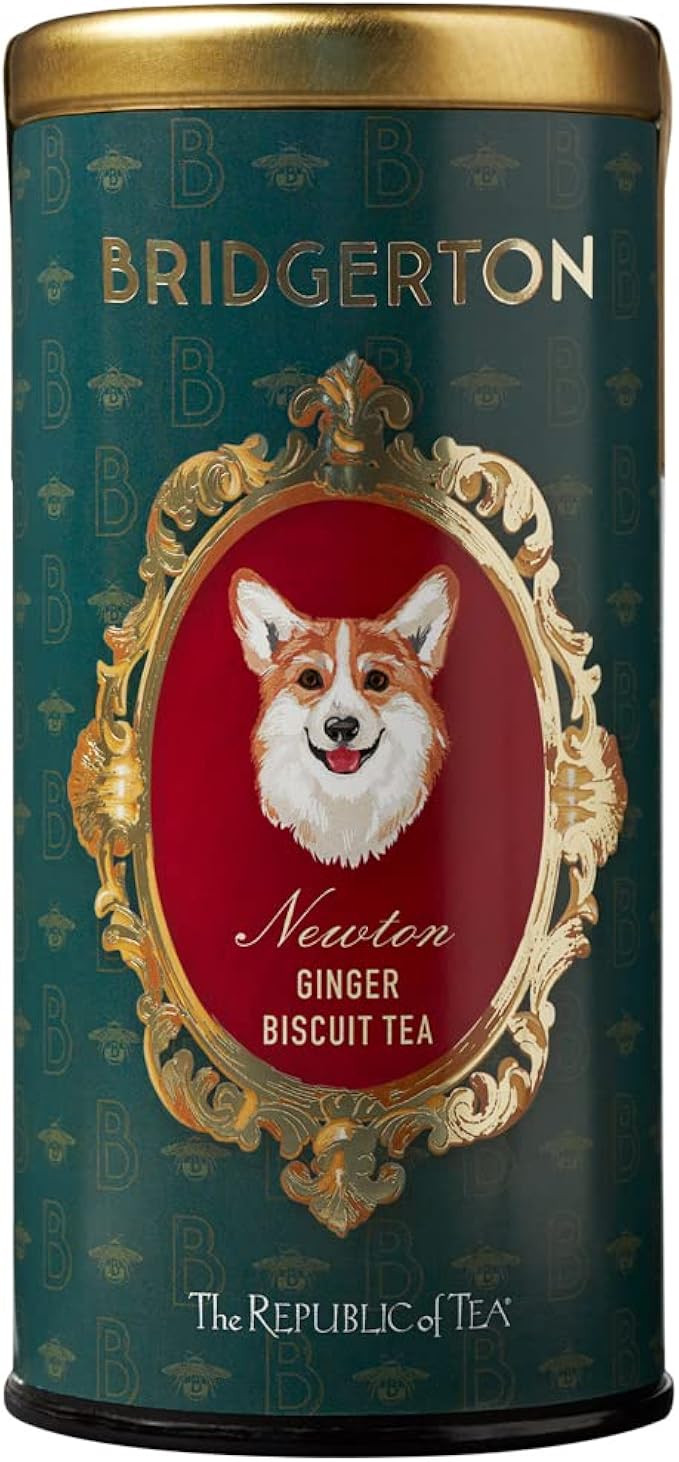 The Republic of Tea – Bridgerton Newton Ginger Biscuit Tea, 36 Tea Bags, Caffeine-Free | Amazon (US)
