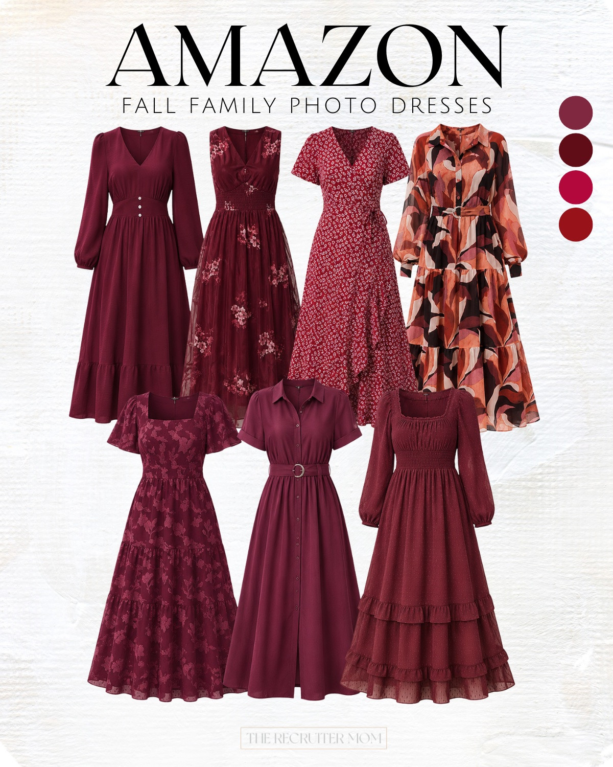 Burgundy Amazon dresses for fall family photos ❤️ Solids + florals for an easy coordinated look.
#FallFamilyPhotos #AmazonDresses

#LTKgrwm #LTKSeasonal #LTKMidsize