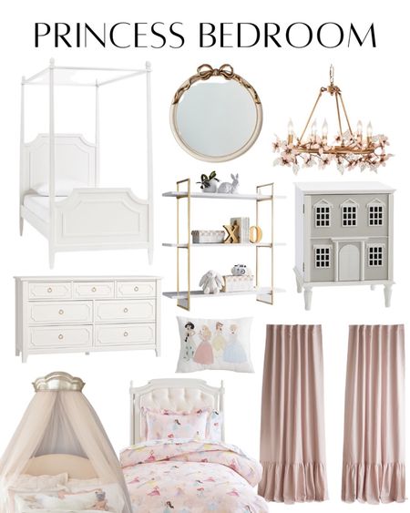 The perfect girls bedroom design from Pottery Barn Kids for a little princess! Shop all of this girls bedroom decor to create your dreamy kids room today.

#LTKhome #LTKkids #LTKstyletip