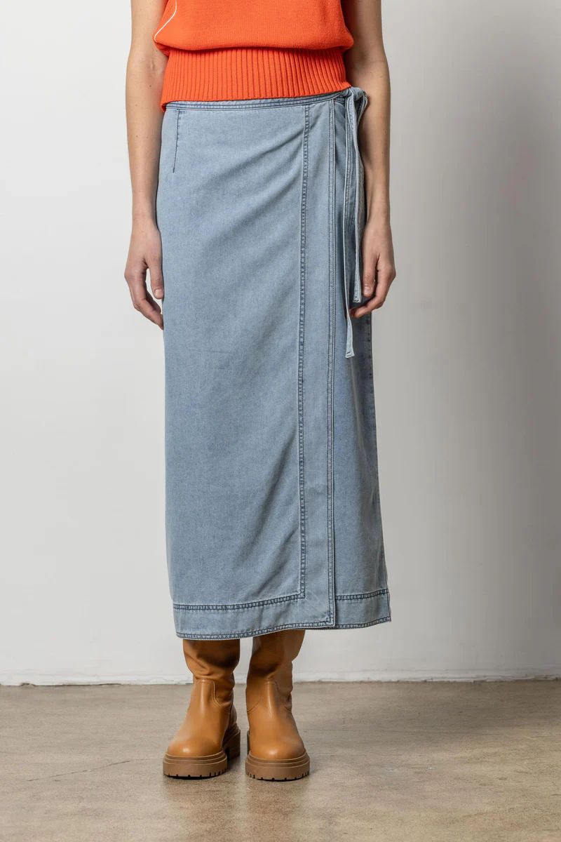 Denim Wrap Skirt | Lilla P