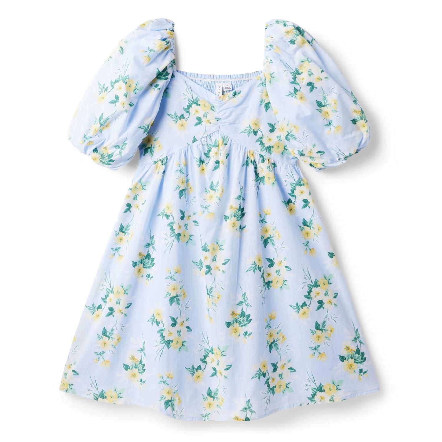 Floral Bubble Sleeve Sweetheart Dress | Janie and Jack