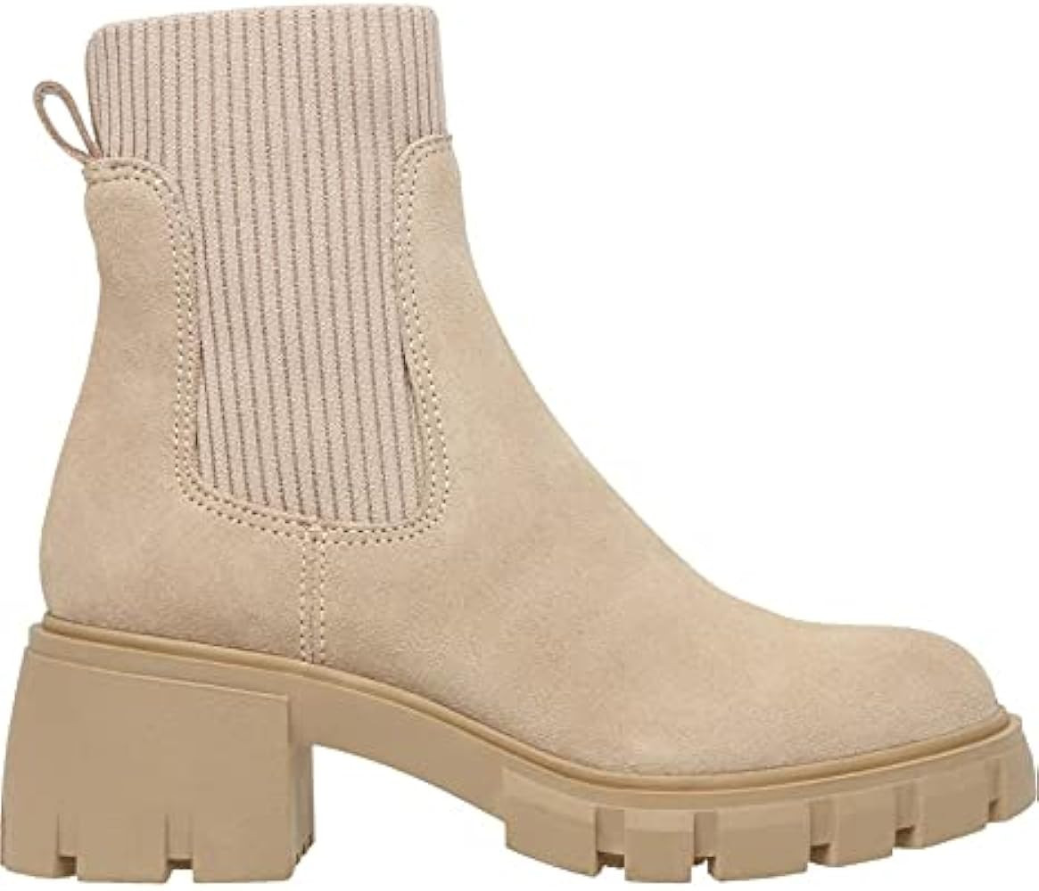 Womens Lug Sole Platform Ankle Boots Elastic Chunky Block Heel Non-Slip Combat Comfortable Chelsea B | Amazon (US)