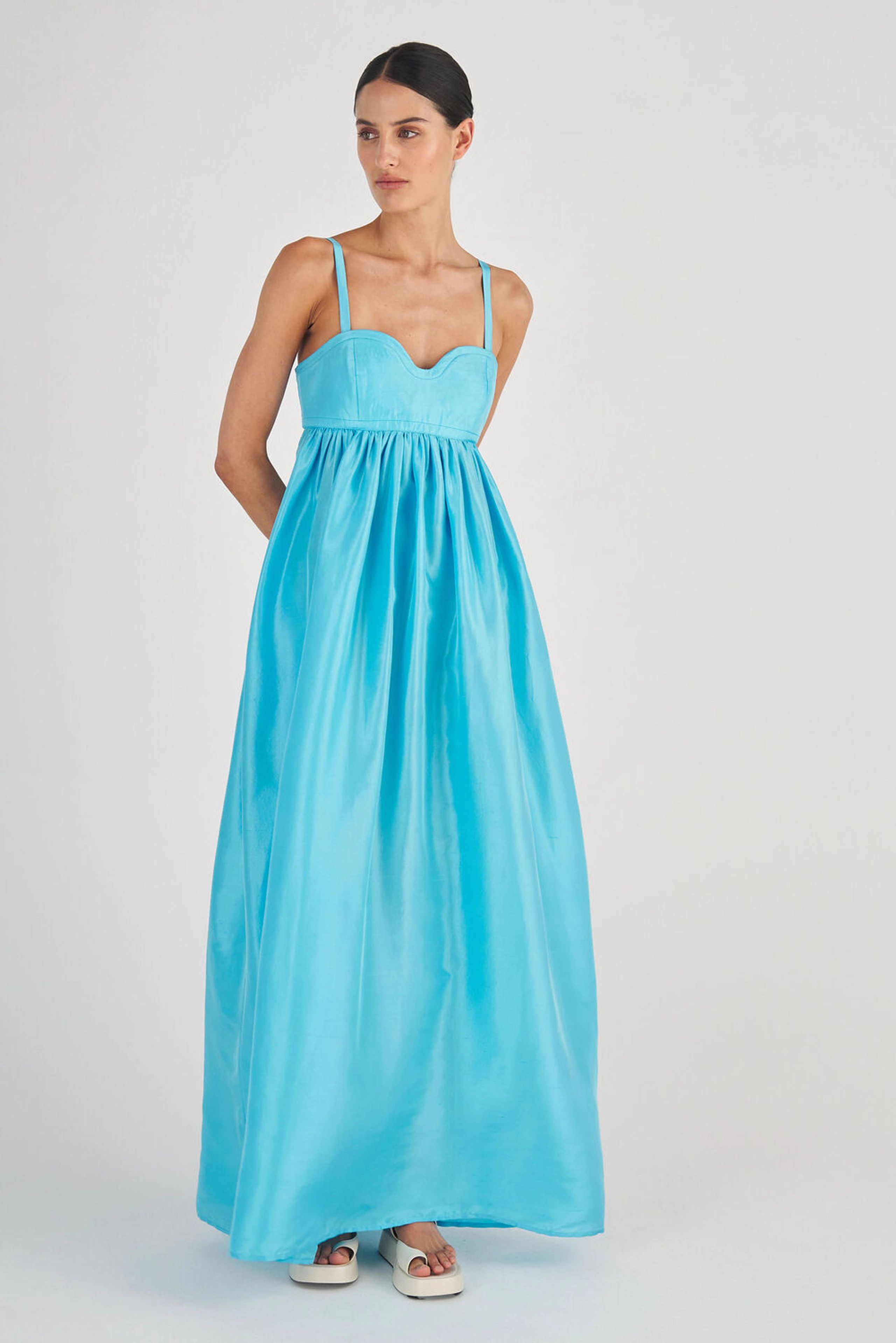 Oroton Bodice Detail Gown Lake | Oroton